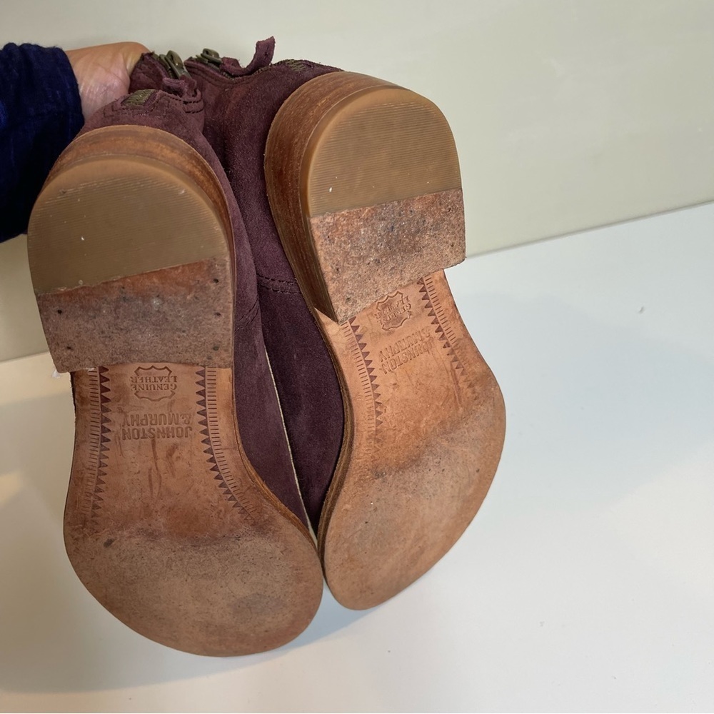 Johnston & Murphy Stephanie Stitched suede Ankle Bootie size 8.5 - Picture 6 of 9